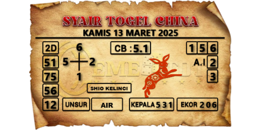 syair togel china cemetoto